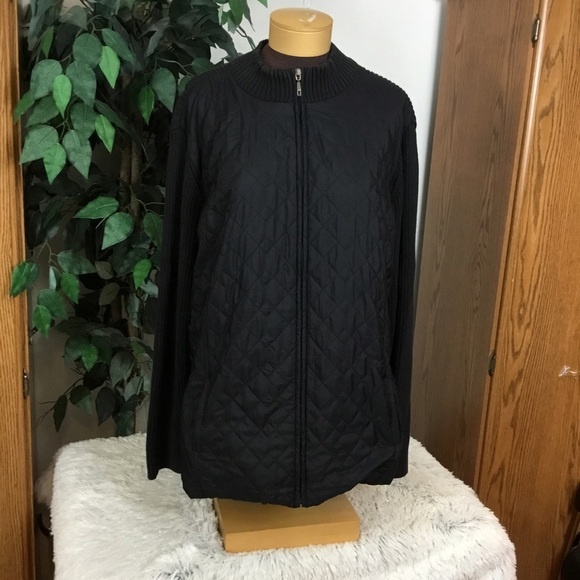 croft & barrow Jackets & Coats Croft And Barrow 3x Black Sweater